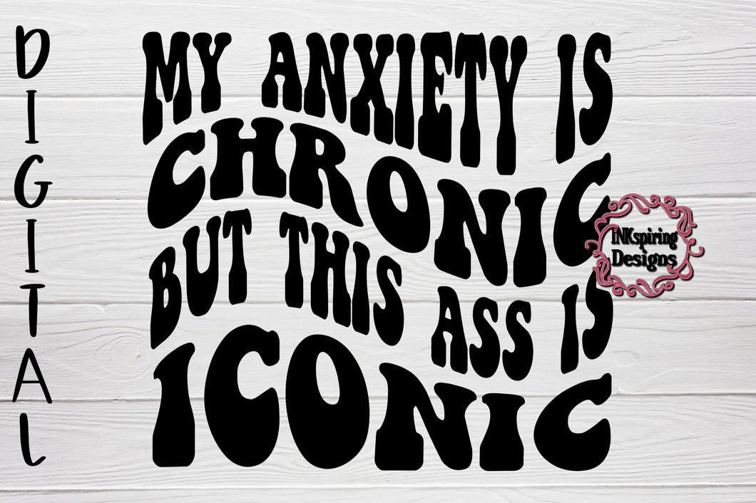 Anxiety Wave SVG Humor Design