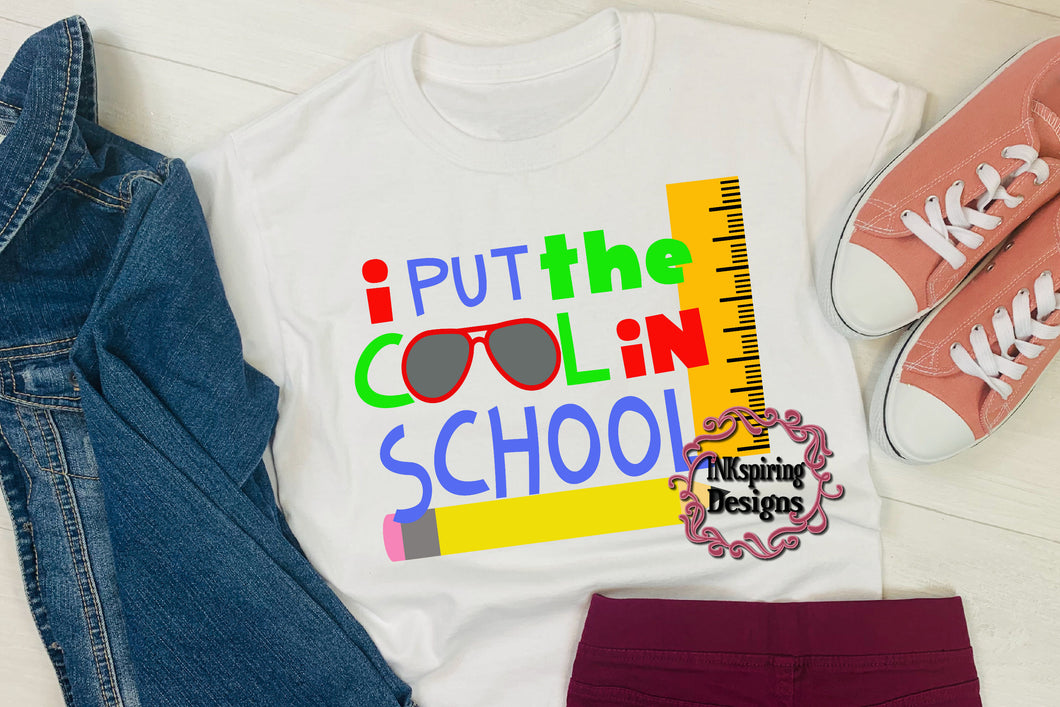 Cool In School Sublimation Transfer