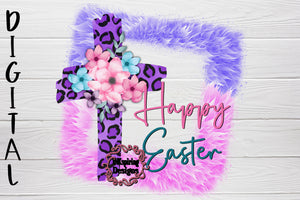 Easter Cross PNG Sublimation Design