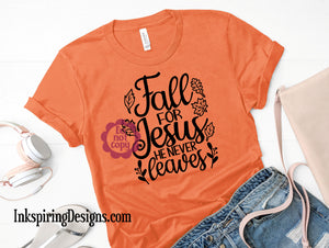 Fall For Jesus Screen Print Transfer