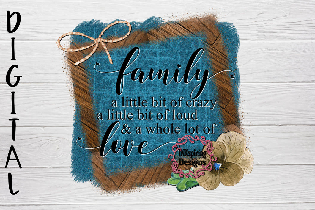 Family Crazy PNG Sublimation Design