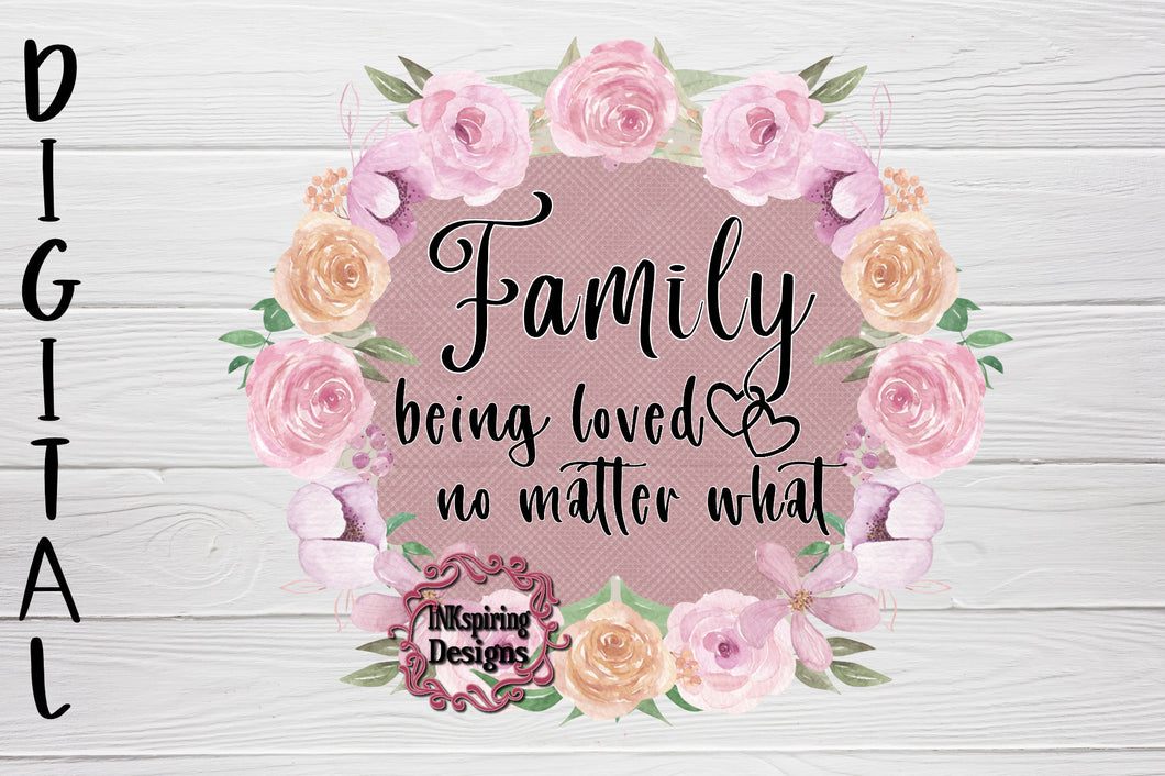 Family Love PNG Sublimation Design