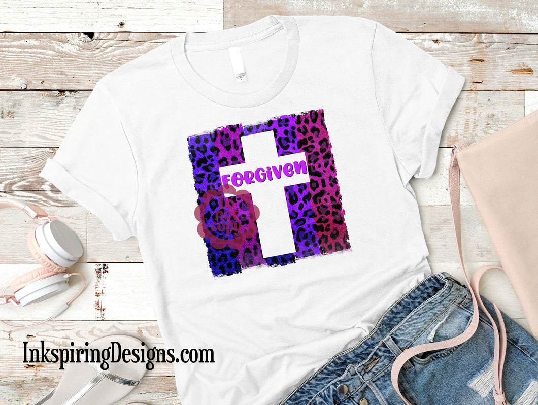 Forgiven Leopard Cross Subliumation Transfer