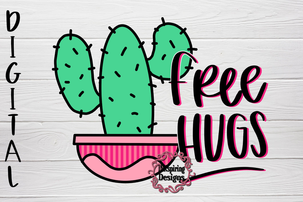 Free Hugs PNG Sublimation Design