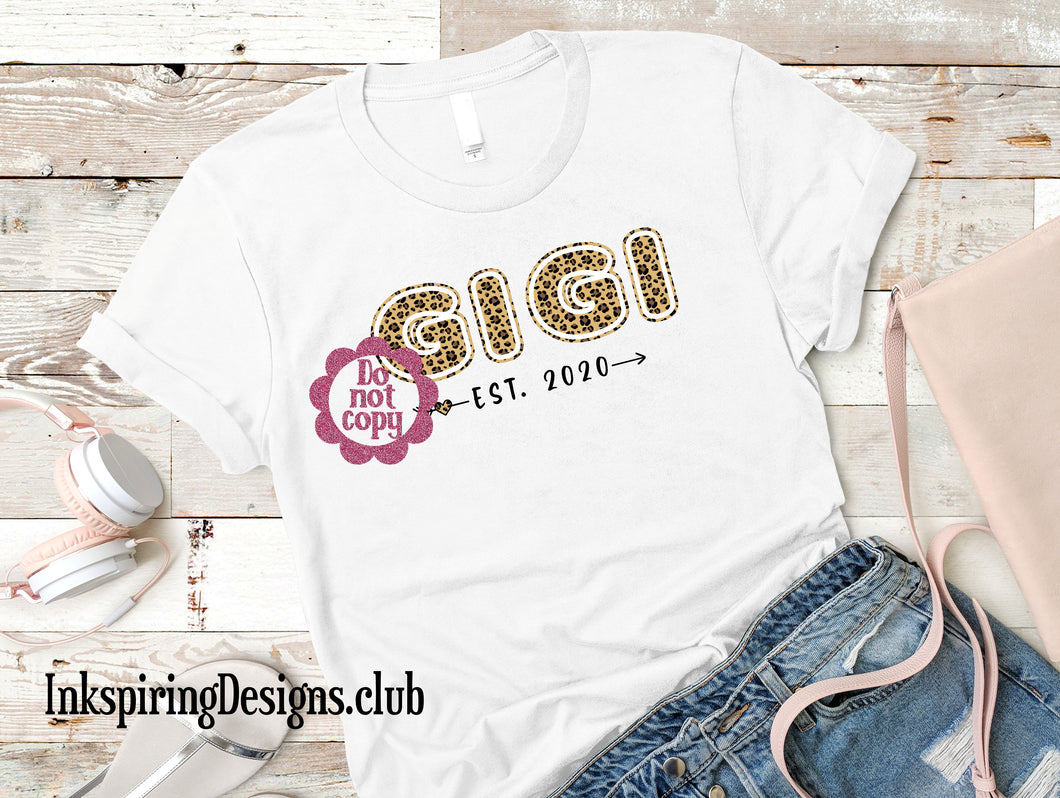 Gigi Leopard Established Custom Sublimation Transfer