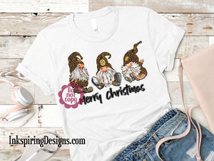 Christmas Gnomes Leopard Sublimation Transfer