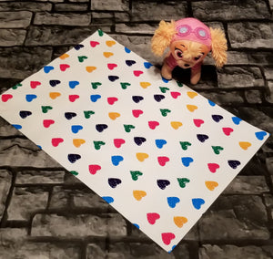 Colored Hearts Poly Mailer 10 x 13 Pack of 25