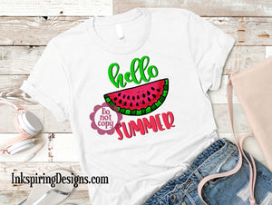 Hello Summer Watermelon Sublimation Transfer