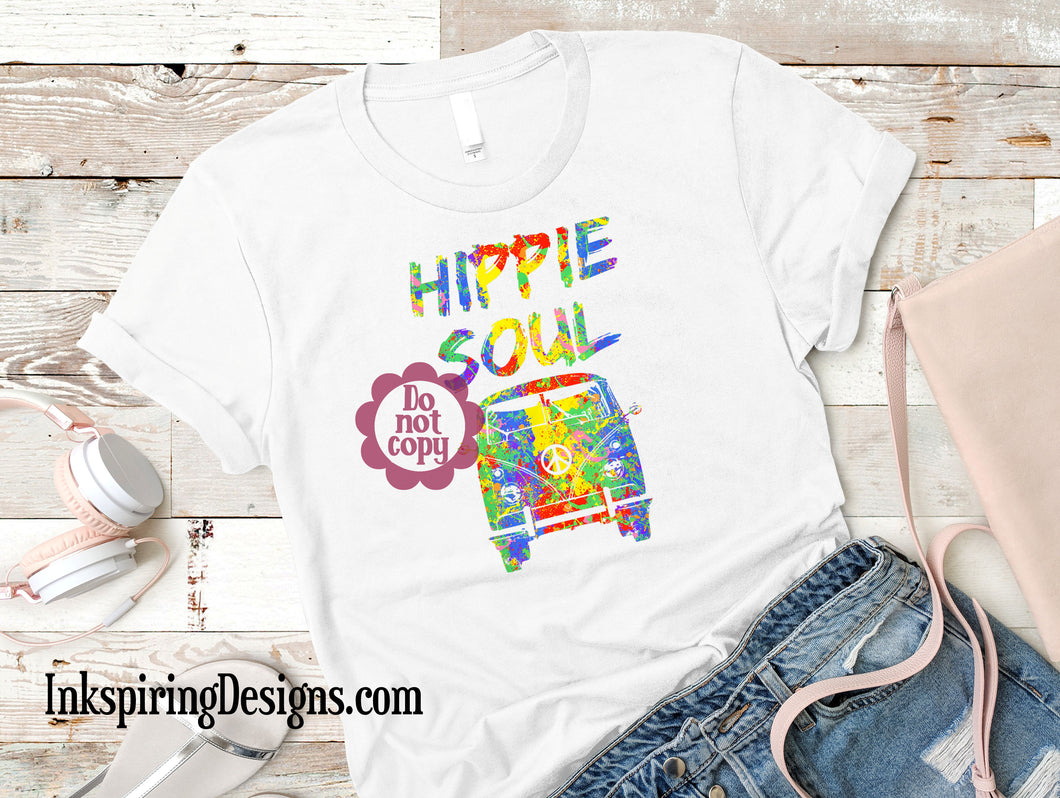 Hippie Soul Rainbow Van Sublimation Transfer