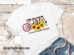 Sunflowers and Lights Career Titles Sublimation Transfer (MULTIPLE)