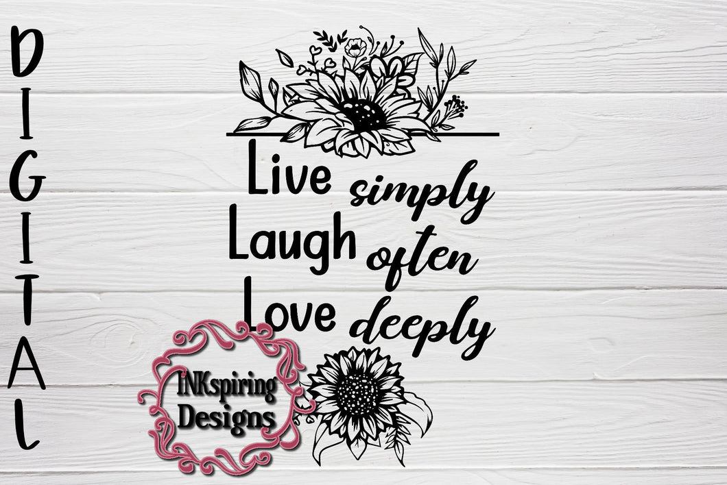 Live Laugh Love SVG Cutting File