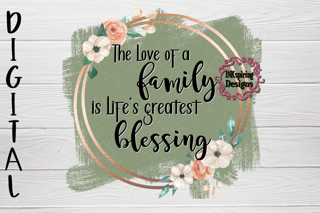 Love Of a Family PNG Sublimation Design