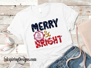 Merry and Bright Snowflakes Sublimation Transfer