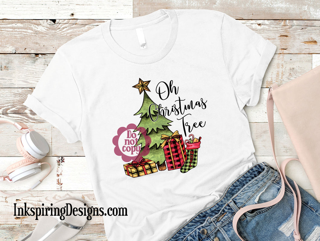 Oh Christmas Tree Sublimation Transfer