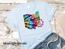 Load image into Gallery viewer, Tie Dye States Sublimation Transfer
