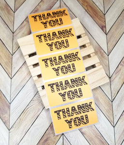 Patriotic Thank You Thermal Stickers 50PC