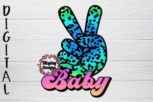 Peace Baby PNG Sublimation Design