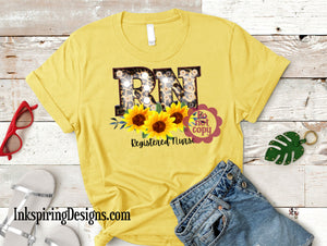 Sunflowers and Lights Career Titles Sublimation Transfer (MULTIPLE)