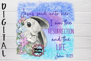 Resurrection And Life PNG Sublimation Design