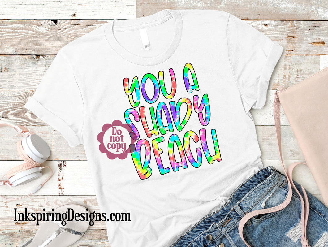 Shady Beach Sublimation Transfer