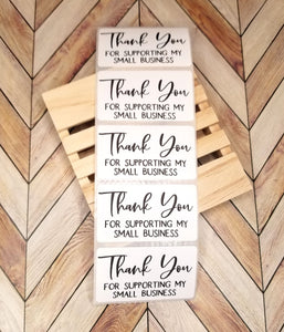 Thank You Small Business Thermal Stickers 50PC