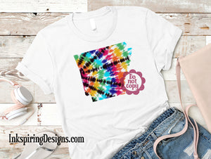 Tie Dye States Sublimation Transfer