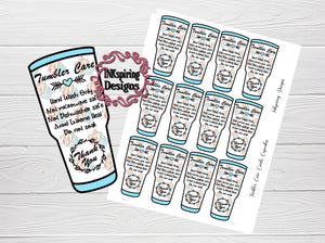 Care Card Tumbler Cupcake DIGITAL Print at Home