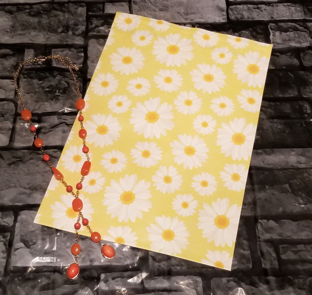 Yellow Daisy Poly Mailer 10 x 13 Pack of 25