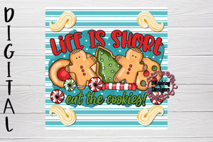 Eat The Cookies PNG Cutting Board Sublimation Design